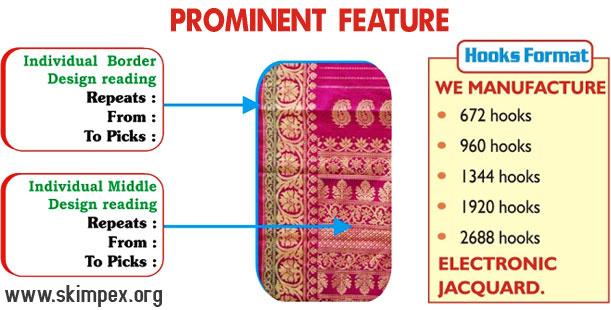 high speed electronic jacquard machine - automatic electronic jacquard - electronic jacquard with power looms - jacquard with rapier loom manufacturers suppliers exporters in india punjab ludhiana surat