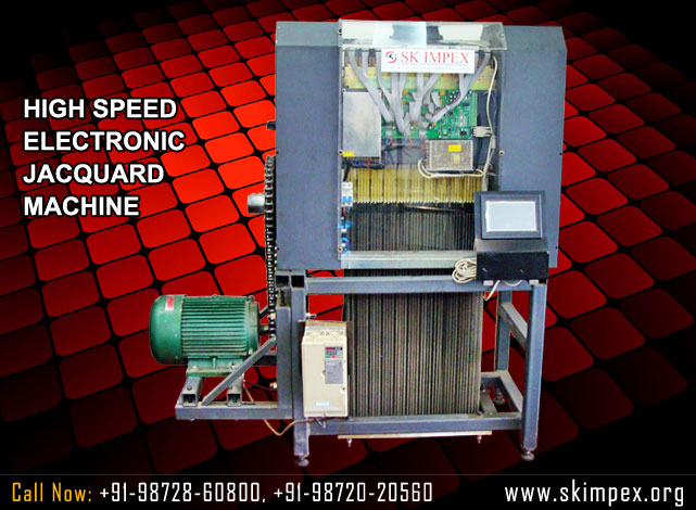 electronic jacquard machine - high speed electronic jacquard - electronic jacquard with power looms - jacquard with rapier loom manufacturers suppliers exporters in india punjab ludhiana