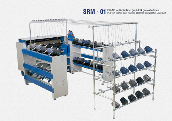 Yarn Raising Machine with Bobbin Cone Exit in india punjab ludhiana